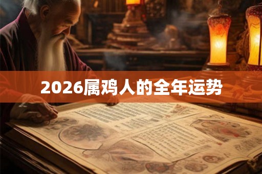 2026属鸡人的全年运势