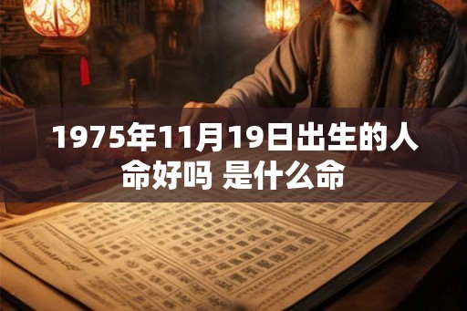 1975年11月19日出生的人命好吗 是什么命