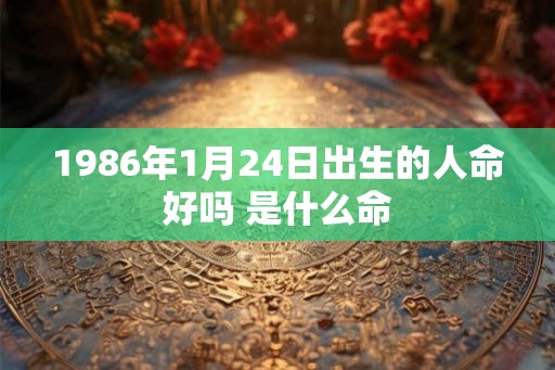 1986年1月24日出生的人命好吗 是什么命