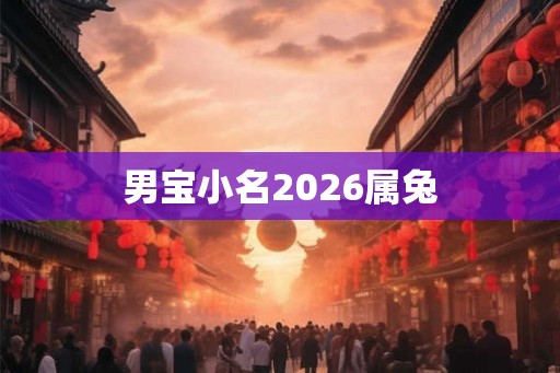 男宝小名2026属兔 男宝小名2026属兔