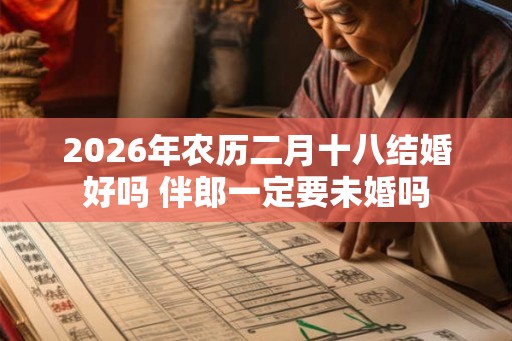 2026年农历二月十八结婚好吗 伴郎一定要未婚吗