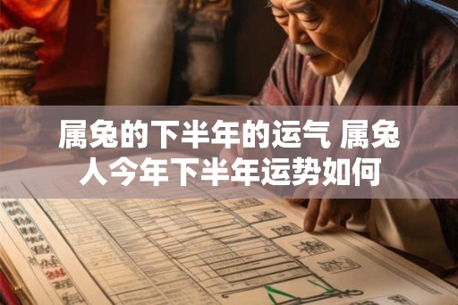 属兔的下半年的运气 属兔人今年下半年运势如何