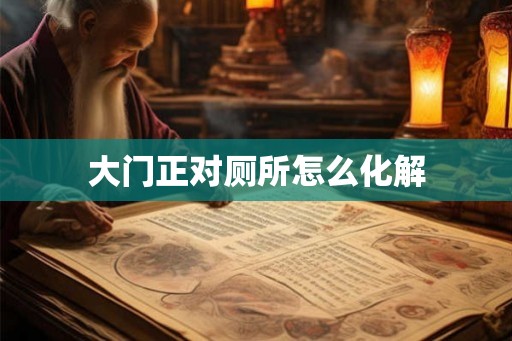 大门正对厕所怎么化解