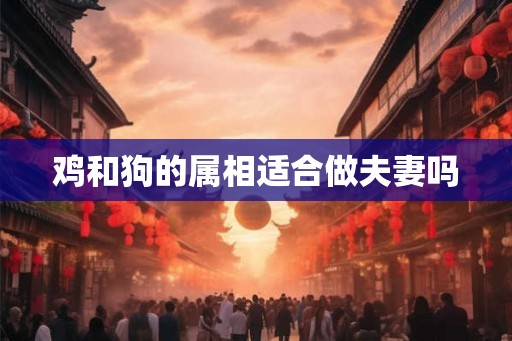 鸡和狗的属相适合做夫妻吗