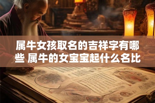 属牛女孩取名的吉祥字有哪些 属牛的女宝宝起什么名比较好 属牛女孩取名的吉祥字有哪些 属牛的女宝宝起什么名比较好