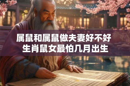 属鼠和属鼠做夫妻好不好 生肖鼠女最怕几月出生