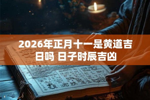 2026年正月十一是黄道吉日吗 日子时辰吉凶 2026年正月十一是黄道吉日吗 日子时辰吉凶