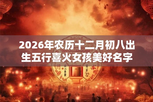 2026年农历十二月初八出生五行喜火女孩美好名字