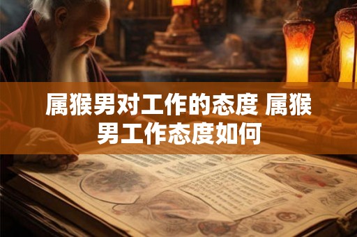属猴男对工作的态度 属猴男工作态度如何