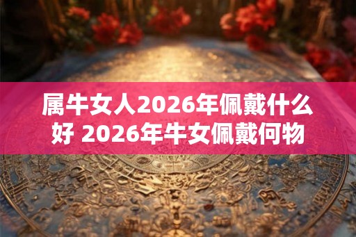 属牛女人2026年佩戴什么好 2026年牛女佩戴何物