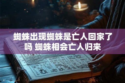 蜘蛛出现蜘蛛是亡人回家了吗 蜘蛛相会亡人归来