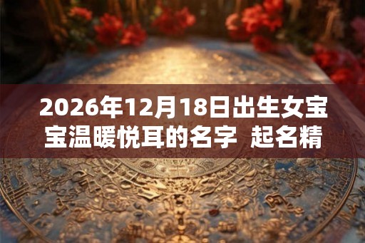 2026年12月18日出生女宝宝温暖悦耳的名字  起名精选字