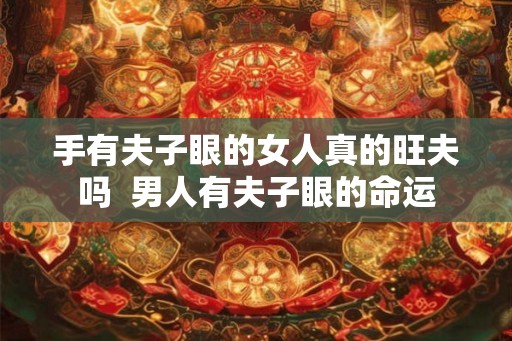 手有夫子眼的女人真的旺夫吗  男人有夫子眼的命运