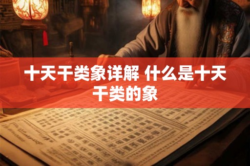 十天干类象详解 什么是十天干类的象