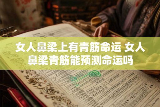女人鼻梁上有青筋命运 女人鼻梁青筋能预测命运吗