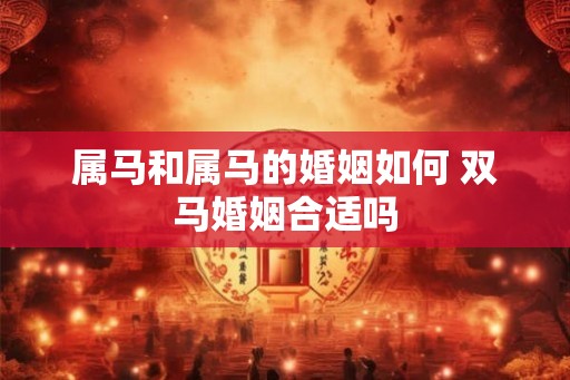 属马和属马的婚姻如何 双马婚姻合适吗 属马和属马的婚姻如何 双马婚姻合适吗