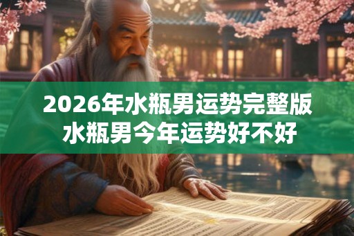 2026年水瓶男运势完整版 水瓶男今年运势好不好 2026年水瓶男运势完整版 水瓶男今年运势好不好