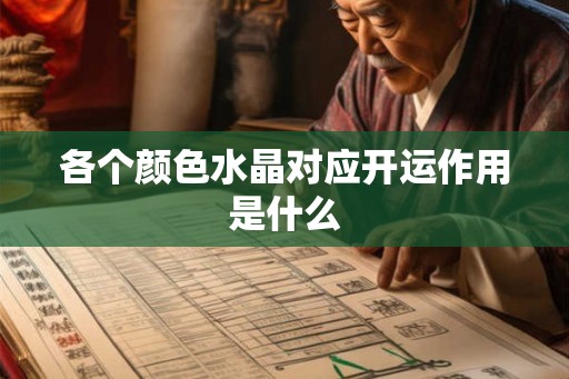 各个颜色水晶对应开运作用是什么