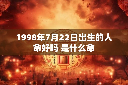 1998年7月22日出生的人命好吗 是什么命