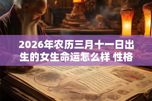 2026年农历三月十一日出生的女生命运怎么样 性格怎么样