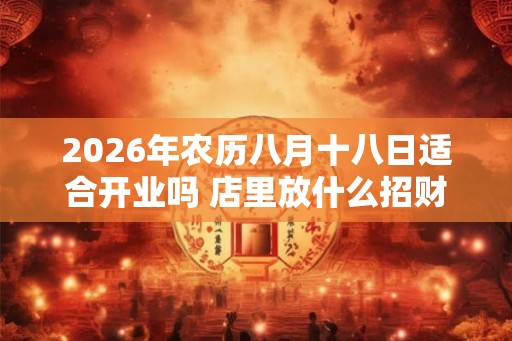 2026年农历八月十八日适合开业吗 店里放什么招财