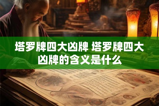 塔罗牌四大凶牌 塔罗牌四大凶牌的含义是什么