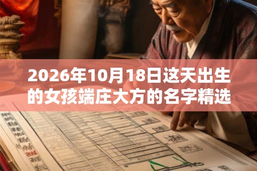 2026年10月18日这天出生的女孩端庄大方的名字精选