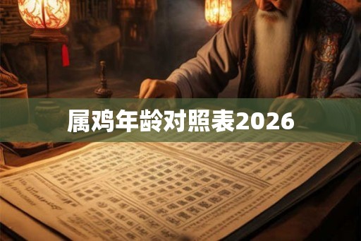 属鸡年龄对照表2026