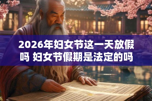2026年妇女节这一天放假吗 妇女节假期是法定的吗