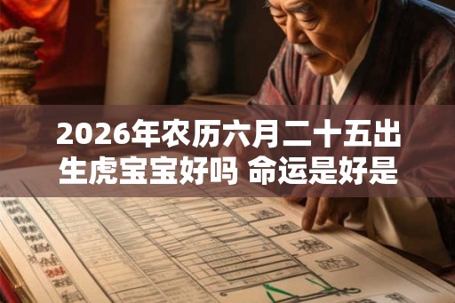 2026年农历六月二十五出生虎宝宝好吗 命运是好是坏