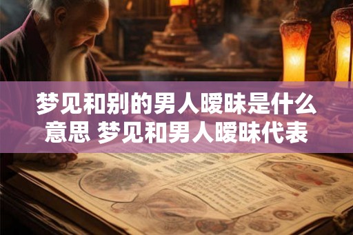 梦见和别的男人暧昧是什么意思 梦见和男人暧昧代表什么 梦见和别的男人暧昧是什么意思 梦见和男人暧昧代表什么
