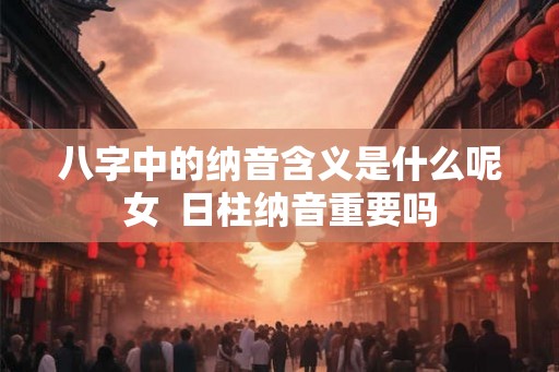 八字中的纳音含义是什么呢女  日柱纳音重要吗