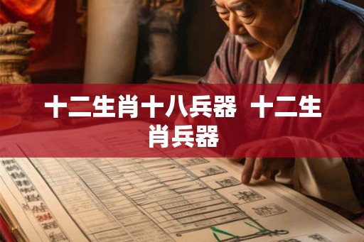 十二生肖十八兵器  十二生肖兵器