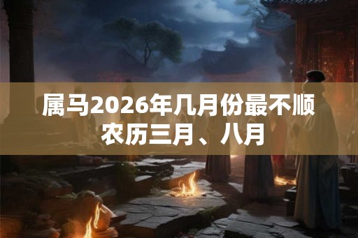 属马2026年几月份最不顺 农历三月、八月