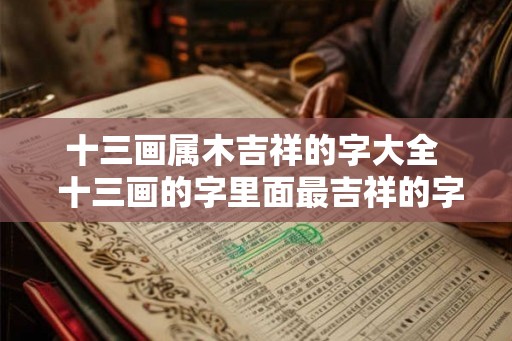 十三画属木吉祥的字大全  十三画的字里面最吉祥的字