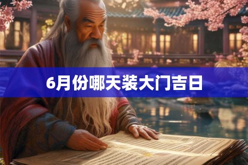 6月份哪天装大门吉日