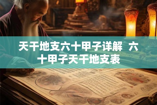 天干地支六十甲子详解  六十甲子天干地支表