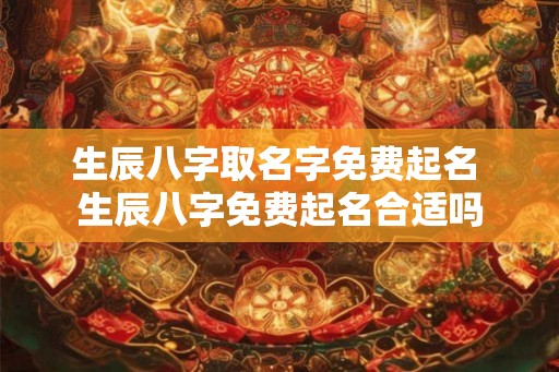 生辰八字取名字免费起名 生辰八字免费起名合适吗