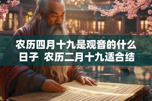 农历四月十九是观音的什么日子 农历二月十九适合结婚吗 农历四月十九是观音的什么日子 农历二月十九适合结婚吗