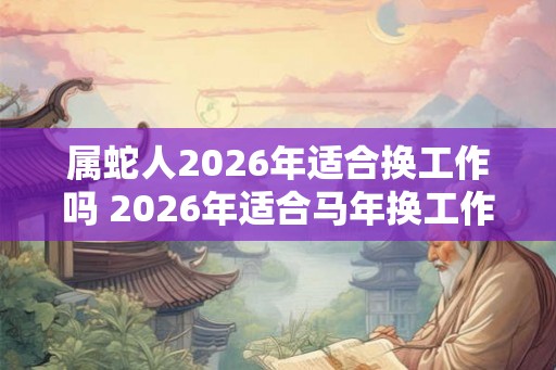 属蛇人2026年适合换工作吗 2026年适合马年换工作吗 属蛇人2026年适合换工作吗 2026年适合马年换工作吗