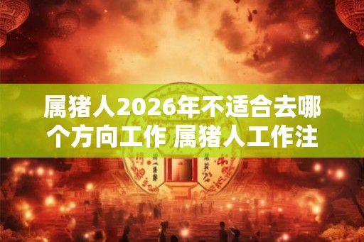 属猪人2026年不适合去哪个方向工作 属猪人工作注意事项 属猪人2026年不适合去哪个方向工作 属猪人工作注意事项