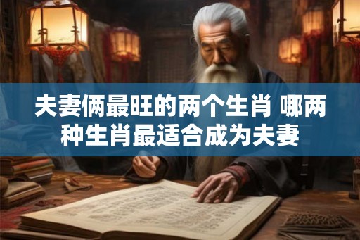 夫妻俩最旺的两个生肖 哪两种生肖最适合成为夫妻