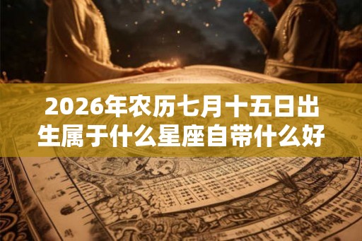 2026年农历七月十五日出生属于什么星座自带什么好运