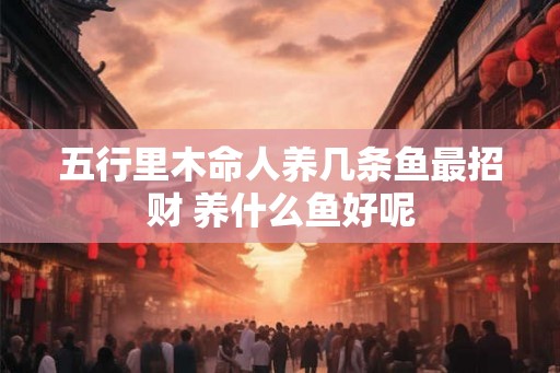 五行里木命人养几条鱼最招财 养什么鱼好呢