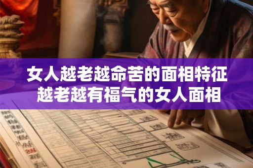 女人越老越命苦的面相特征 越老越有福气的女人面相