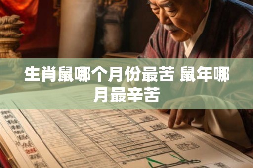 生肖鼠哪个月份最苦 鼠年哪月最辛苦