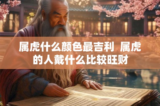 属虎什么颜色最吉利  属虎的人戴什么比较旺财