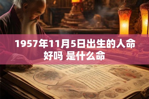 1957年11月5日出生的人命好吗 是什么命 1957年11月5日出生的人命好吗 是什么命