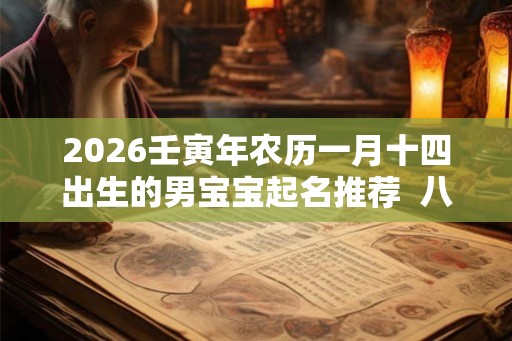 2026壬寅年农历一月十四出生的男宝宝起名推荐  八字算命