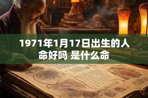 1971年1月17日出生的人命好吗 是什么命